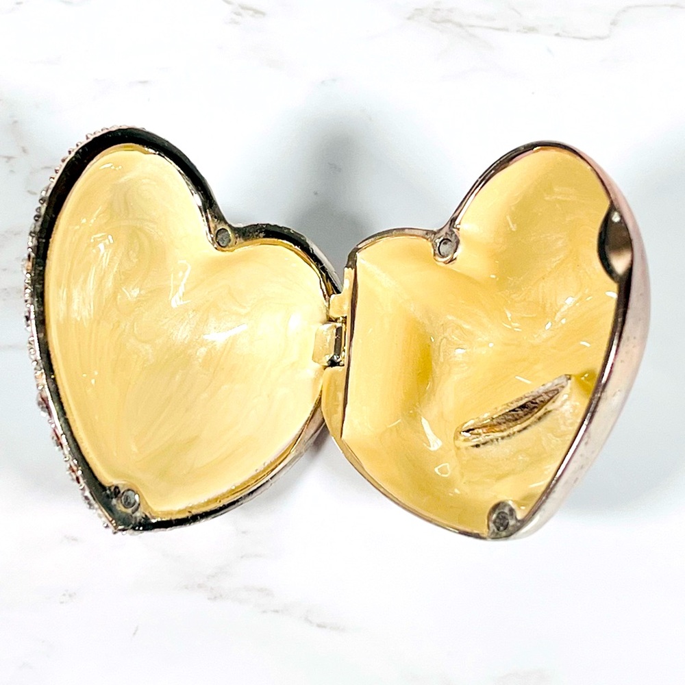 Heart-Shaped Rhinestone Trinket Box - Picture 8 of 10